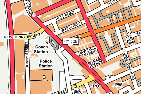 FY1 5QB map - OS OpenMap – Local (Ordnance Survey)