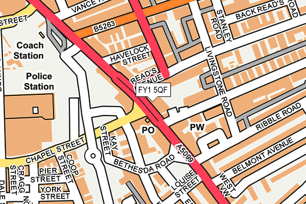 FY1 5QF map - OS OpenMap – Local (Ordnance Survey)