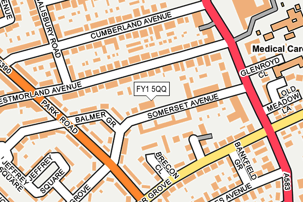 FY1 5QQ map - OS OpenMap – Local (Ordnance Survey)