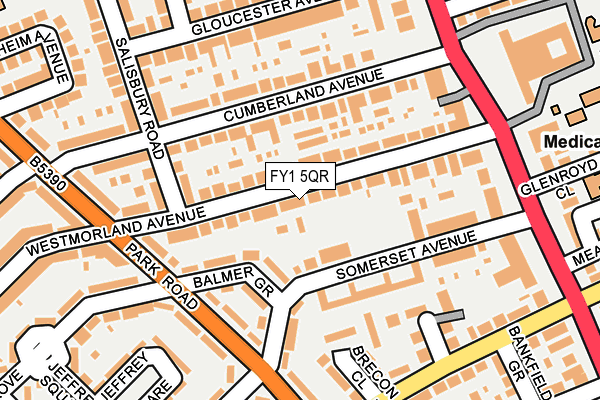 FY1 5QR map - OS OpenMap – Local (Ordnance Survey)