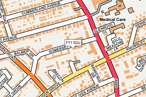 FY1 5QU map - OS OpenMap – Local (Ordnance Survey)