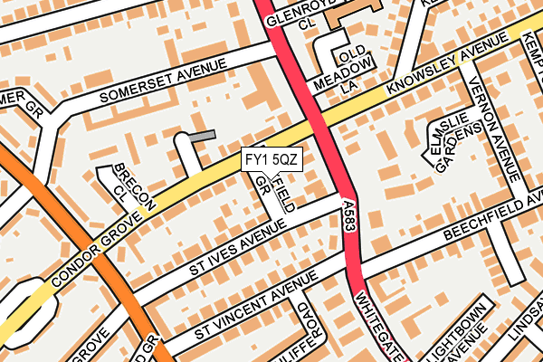 FY1 5QZ map - OS OpenMap – Local (Ordnance Survey)