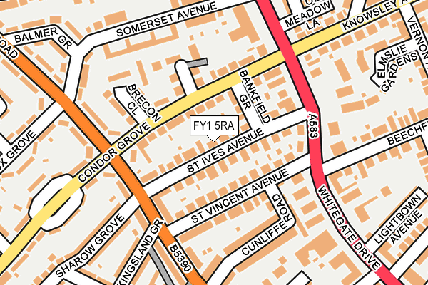 FY1 5RA map - OS OpenMap – Local (Ordnance Survey)