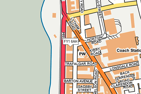 FY1 6AH map - OS OpenMap – Local (Ordnance Survey)