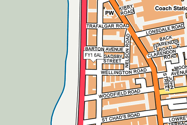 FY1 6AL map - OS OpenMap – Local (Ordnance Survey)
