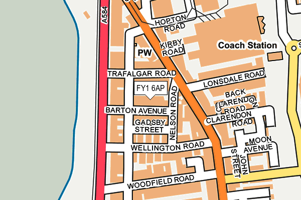 FY1 6AP map - OS OpenMap – Local (Ordnance Survey)