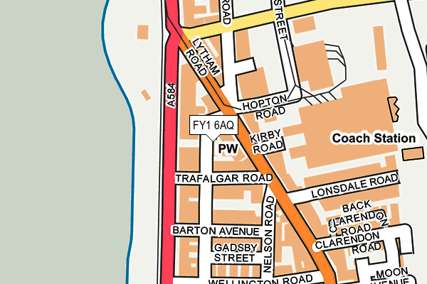 FY1 6AQ map - OS OpenMap – Local (Ordnance Survey)