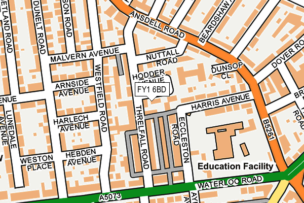 FY1 6BD map - OS OpenMap – Local (Ordnance Survey)