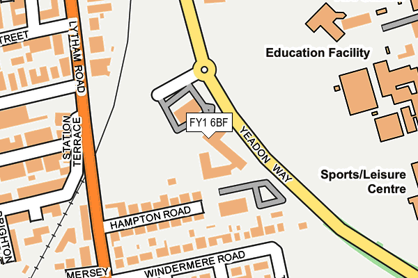 FY1 6BF map - OS OpenMap – Local (Ordnance Survey)