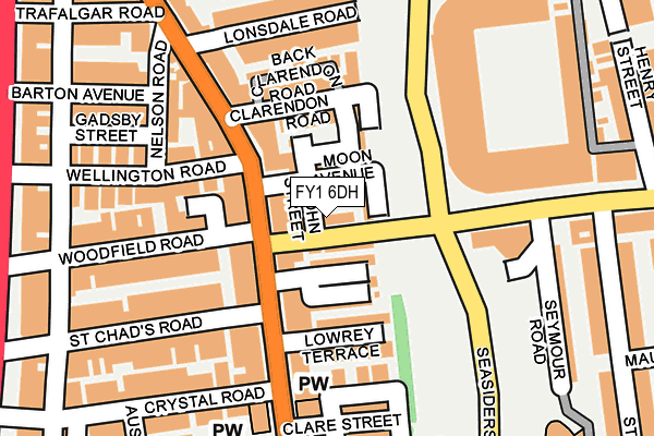 FY1 6DH map - OS OpenMap – Local (Ordnance Survey)