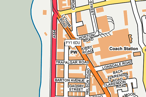FY1 6DU map - OS OpenMap – Local (Ordnance Survey)