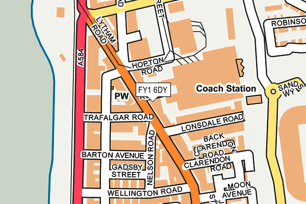 FY1 6DY map - OS OpenMap – Local (Ordnance Survey)
