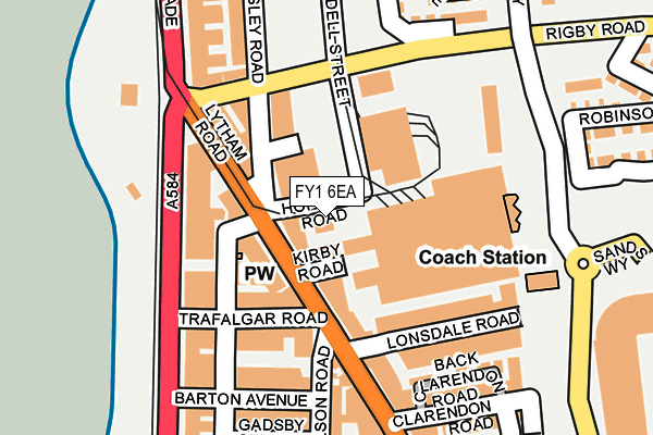 FY1 6EA map - OS OpenMap – Local (Ordnance Survey)