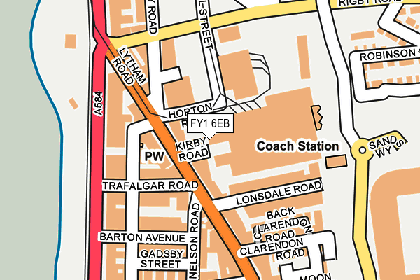 FY1 6EB map - OS OpenMap – Local (Ordnance Survey)