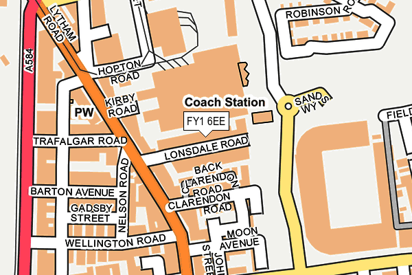 FY1 6EE map - OS OpenMap – Local (Ordnance Survey)