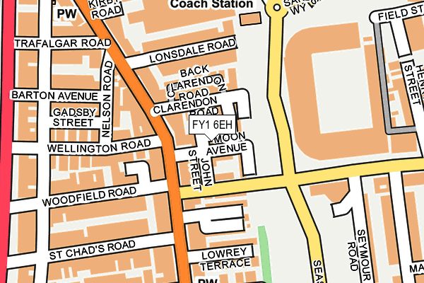 FY1 6EH map - OS OpenMap – Local (Ordnance Survey)