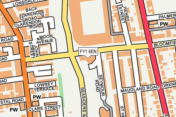 FY1 6EN map - OS OpenMap – Local (Ordnance Survey)
