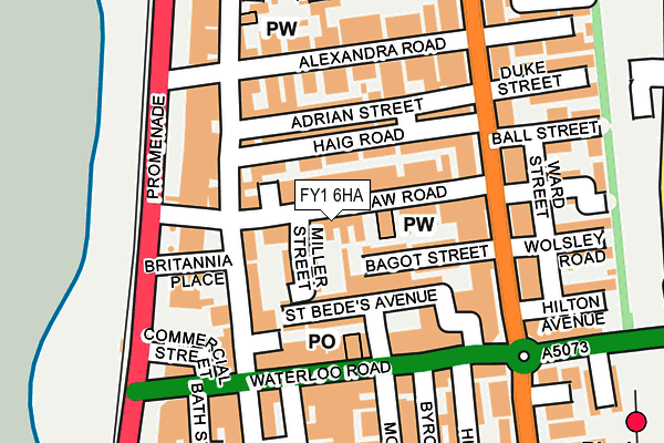 FY1 6HA map - OS OpenMap – Local (Ordnance Survey)