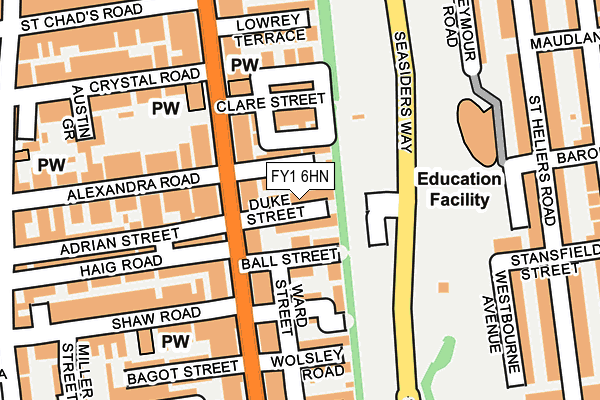 FY1 6HN map - OS OpenMap – Local (Ordnance Survey)