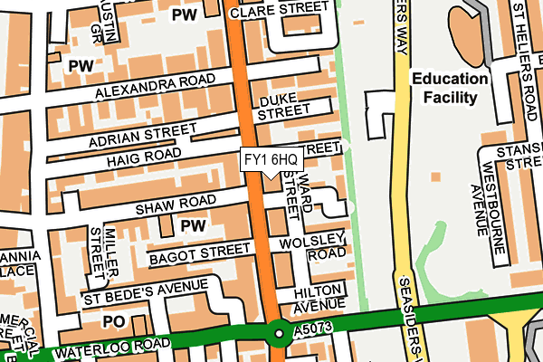 FY1 6HQ map - OS OpenMap – Local (Ordnance Survey)