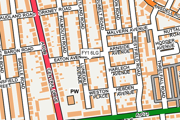 FY1 6LG map - OS OpenMap – Local (Ordnance Survey)