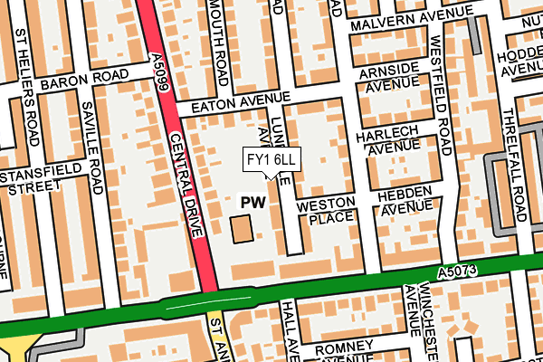 FY1 6LL map - OS OpenMap – Local (Ordnance Survey)