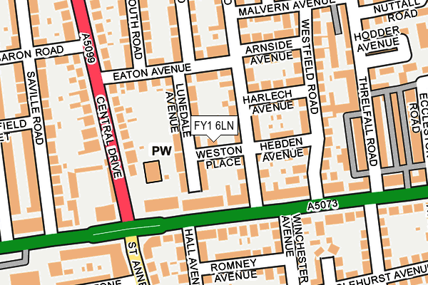 FY1 6LN map - OS OpenMap – Local (Ordnance Survey)