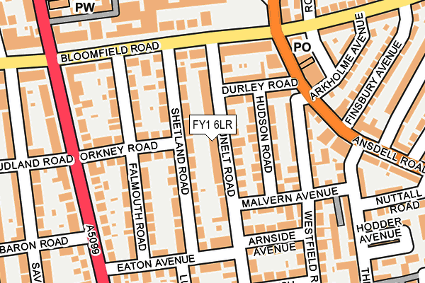 FY1 6LR map - OS OpenMap – Local (Ordnance Survey)