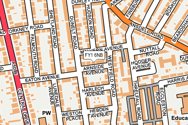 FY1 6NB map - OS OpenMap – Local (Ordnance Survey)