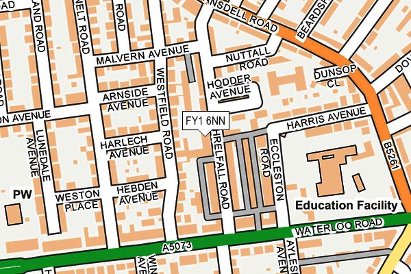 FY1 6NN map - OS OpenMap – Local (Ordnance Survey)