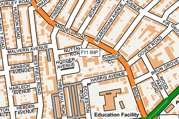 FY1 6NP map - OS OpenMap – Local (Ordnance Survey)