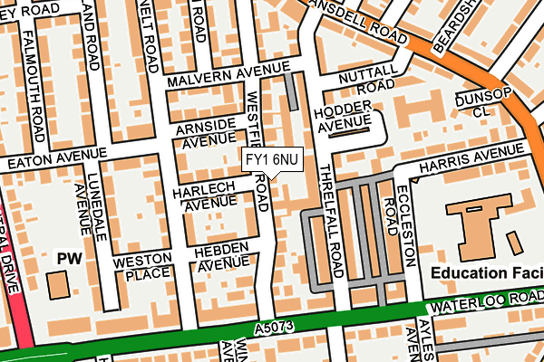 FY1 6NU map - OS OpenMap – Local (Ordnance Survey)