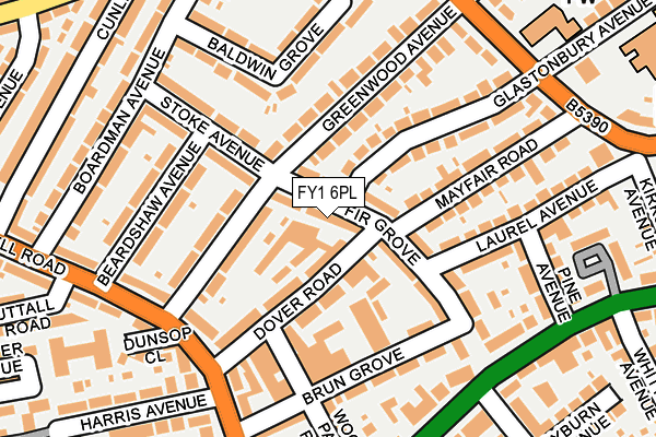 FY1 6PL map - OS OpenMap – Local (Ordnance Survey)