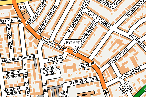 FY1 6PT map - OS OpenMap – Local (Ordnance Survey)