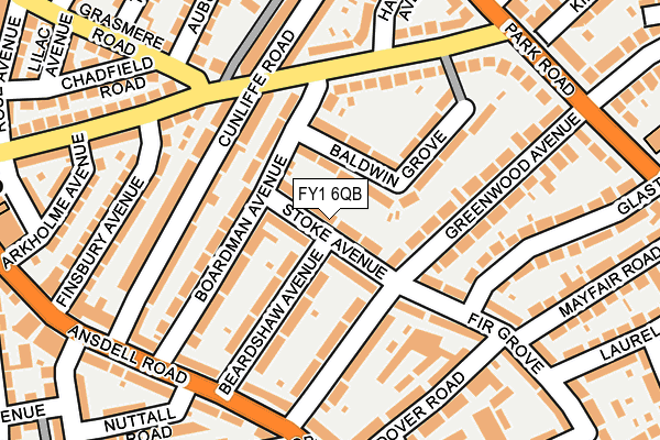 FY1 6QB map - OS OpenMap – Local (Ordnance Survey)