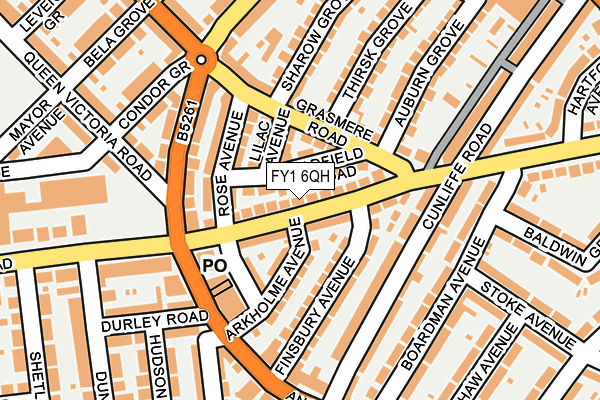 FY1 6QH map - OS OpenMap – Local (Ordnance Survey)