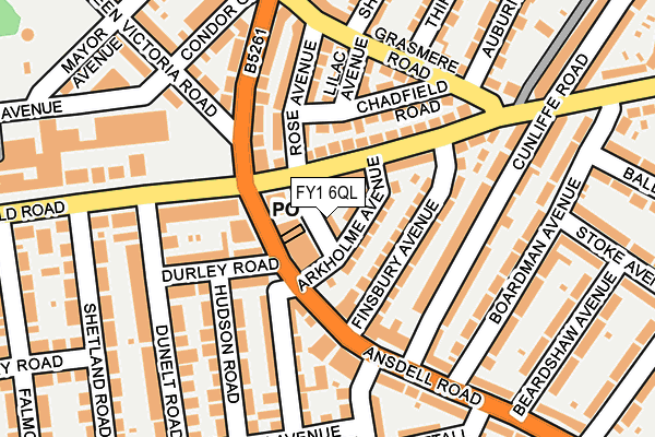 FY1 6QL map - OS OpenMap – Local (Ordnance Survey)