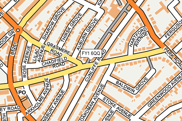 FY1 6QQ map - OS OpenMap – Local (Ordnance Survey)