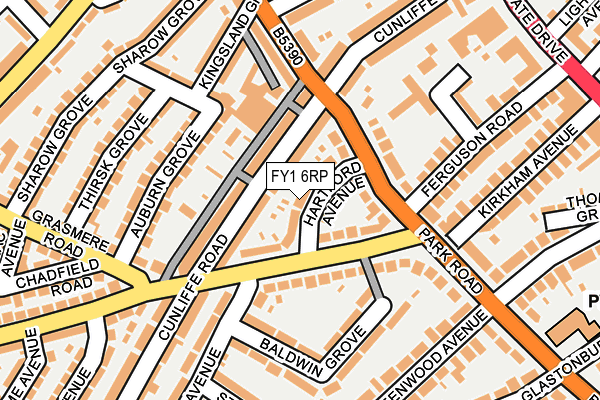 FY1 6RP map - OS OpenMap – Local (Ordnance Survey)