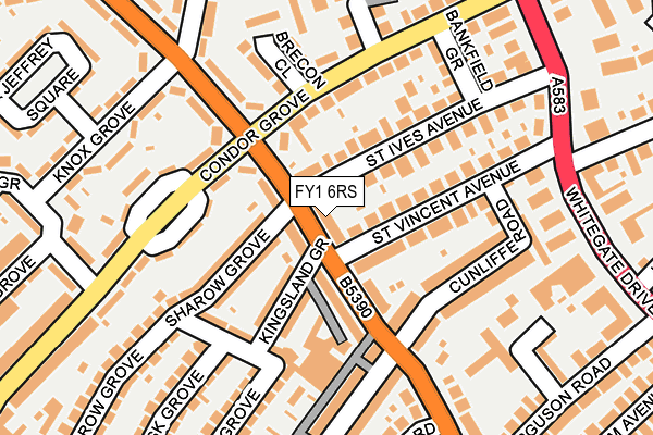 FY1 6RS map - OS OpenMap – Local (Ordnance Survey)