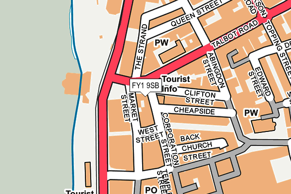 FY1 9SB map - OS OpenMap – Local (Ordnance Survey)