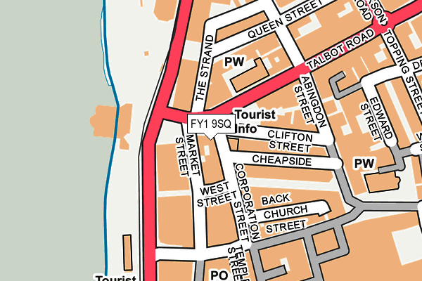 FY1 9SQ map - OS OpenMap – Local (Ordnance Survey)