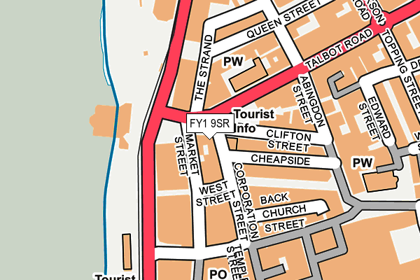 FY1 9SR map - OS OpenMap – Local (Ordnance Survey)