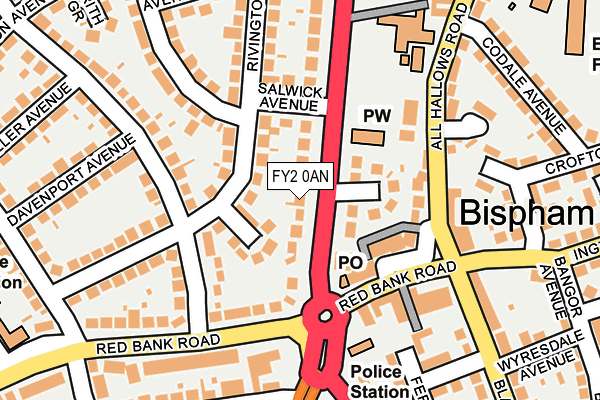 FY2 0AN map - OS OpenMap – Local (Ordnance Survey)