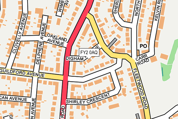 FY2 0AQ map - OS OpenMap – Local (Ordnance Survey)