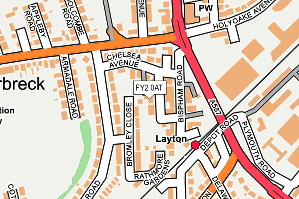 FY2 0AT map - OS OpenMap – Local (Ordnance Survey)