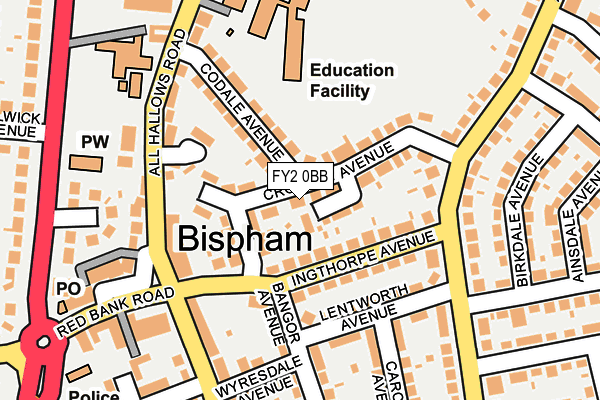 FY2 0BB map - OS OpenMap – Local (Ordnance Survey)