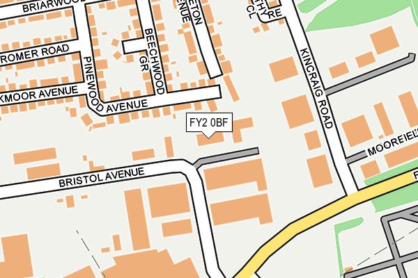 FY2 0BF map - OS OpenMap – Local (Ordnance Survey)