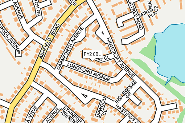 FY2 0BL map - OS OpenMap – Local (Ordnance Survey)