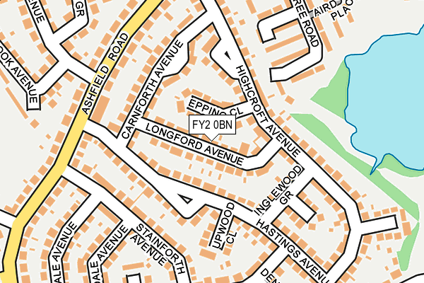 FY2 0BN map - OS OpenMap – Local (Ordnance Survey)